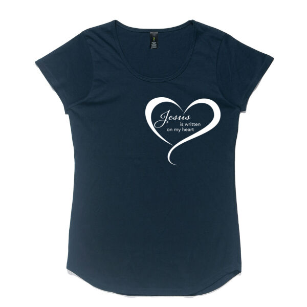 Jesus is Written on my Heart T-Shirt Thumbnail