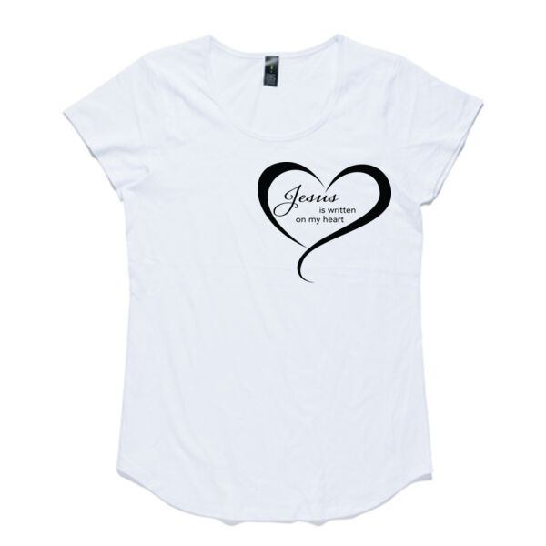 Jesus is Written on my Heart T-Shirt Thumbnail